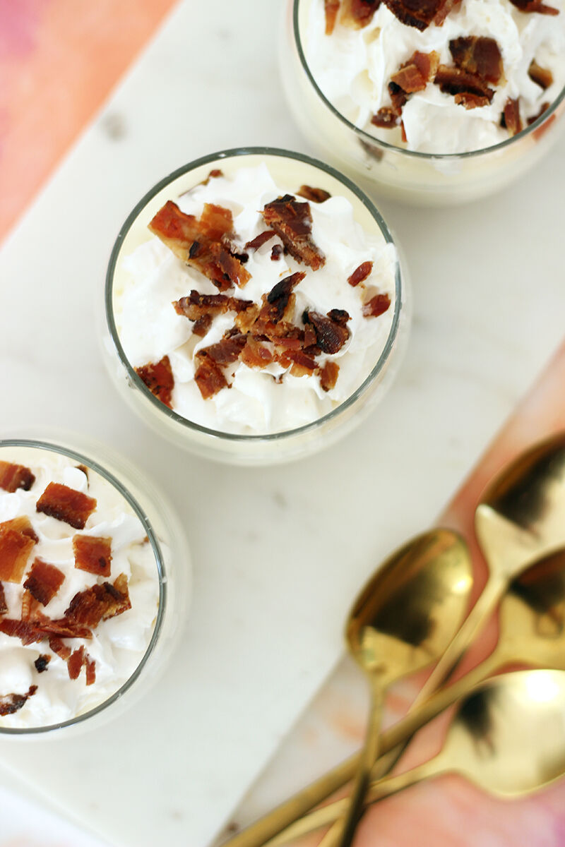 No Bake Maple Bacon Cheesecake Cups Recipe