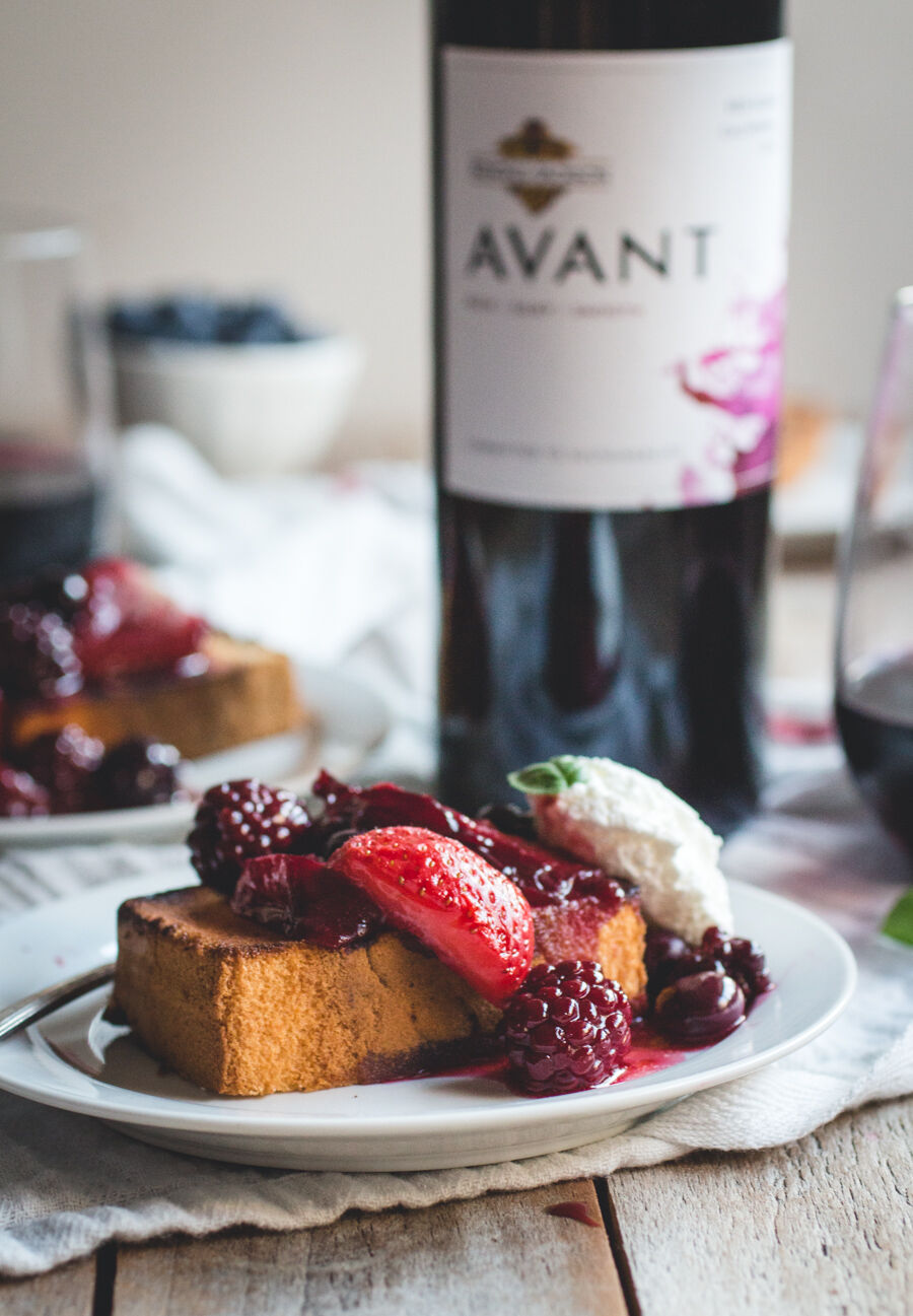 Mixed Berry & Plum Hobo Packs with Grilled Pound Cake