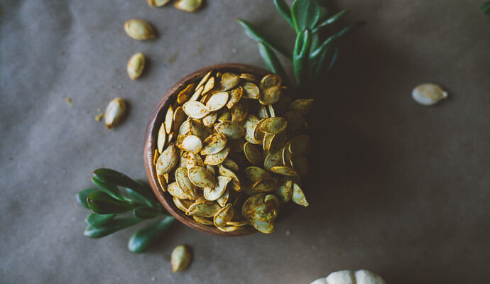 Curry Spiced Toasted Pumpkin Seeds Curry Spiced Toasted Pumpkin Seeds