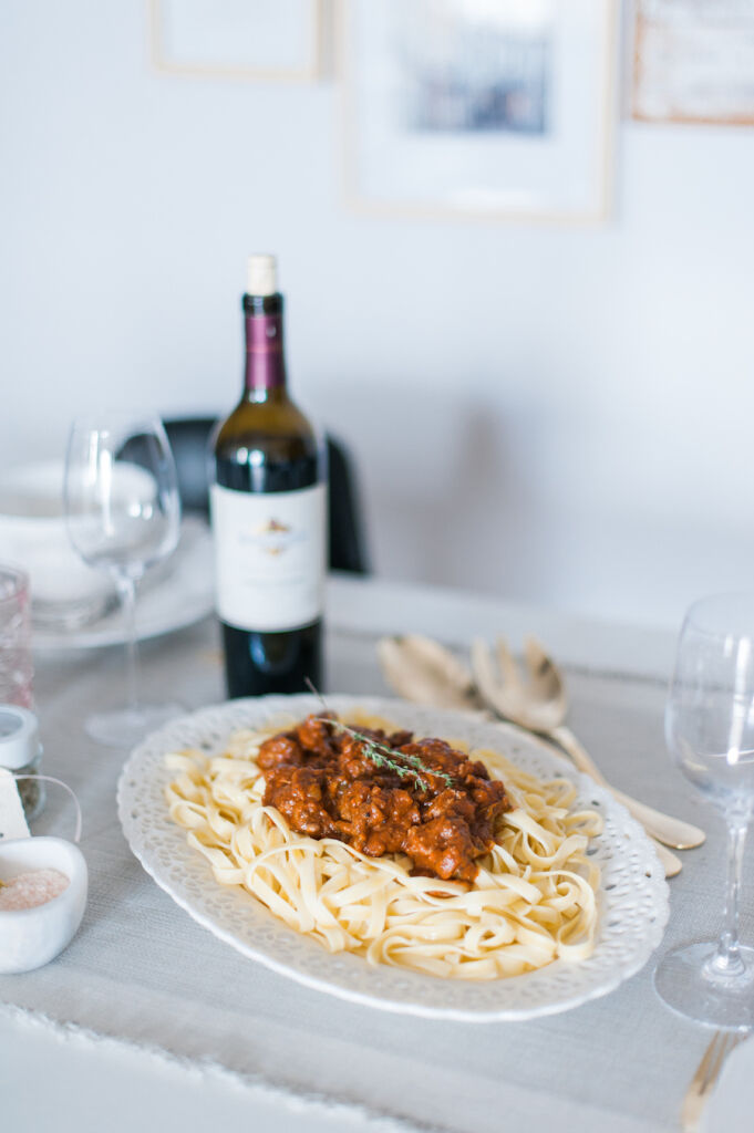 Pasta Bolognese with Kendall-Jackson Cabernet Sauvignon