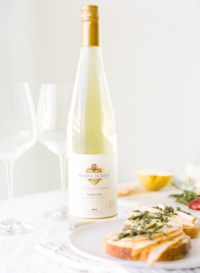 Riesling with crostini