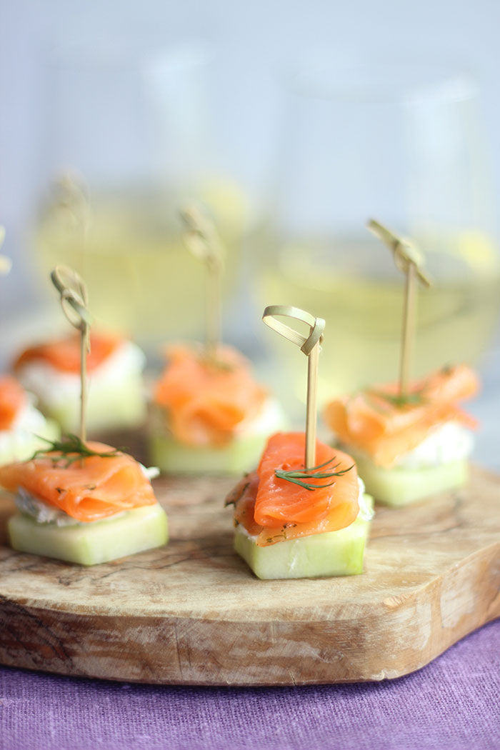 Cucumber Smoked Salmon Bites