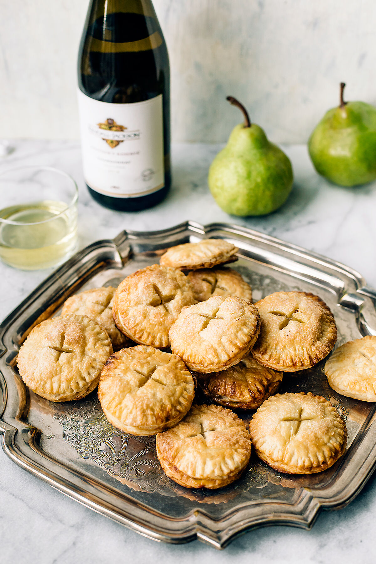 Handpies with wine