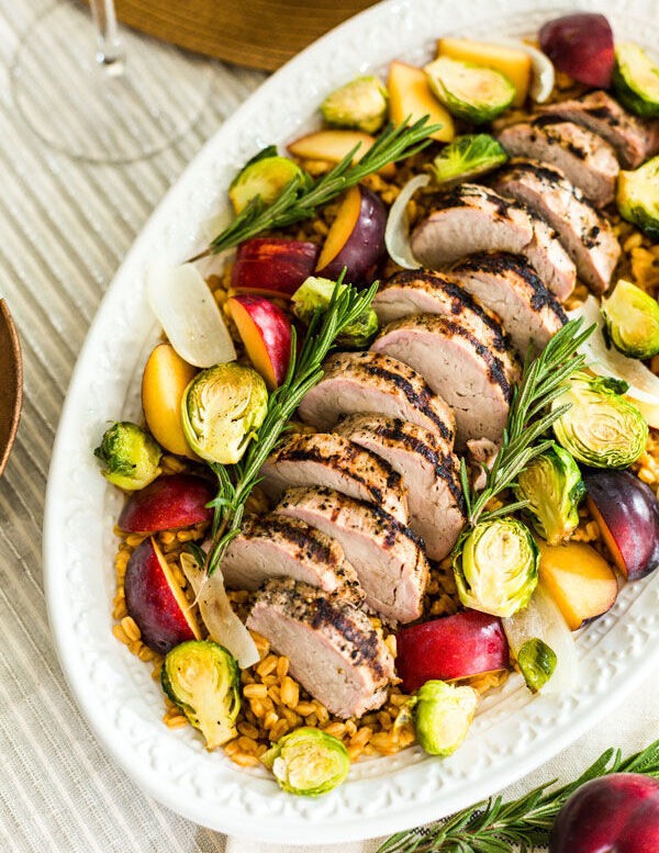 Grilled pork tenderloin