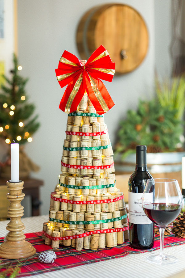 Finished wine cork christmas tree Finished wine cork christmas tree