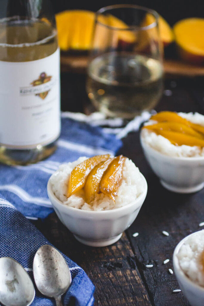 Coconut Sticky Rice with Caramelized Mango Coconut Sticky Rice with Caramelized Mango