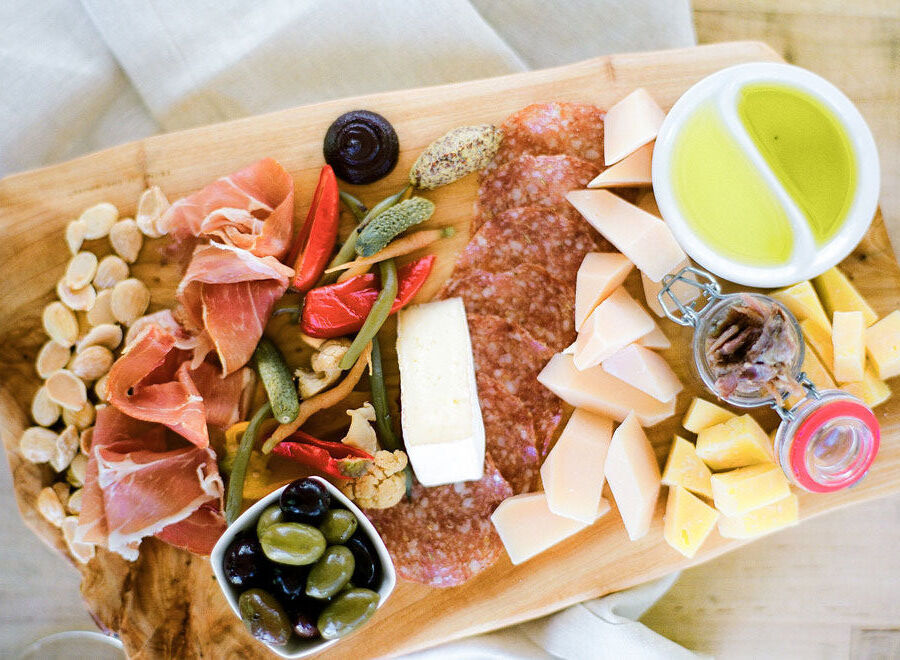 Cheese and charcuterie board
