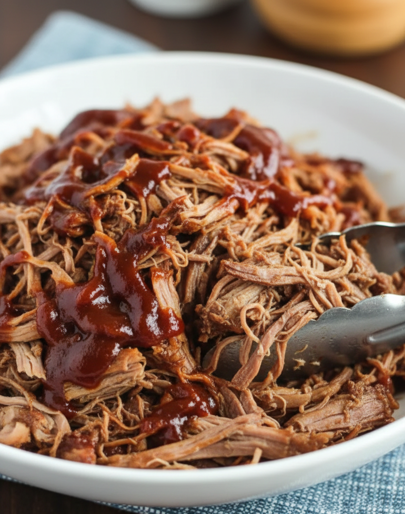 Pulled pork with bbq sauce
