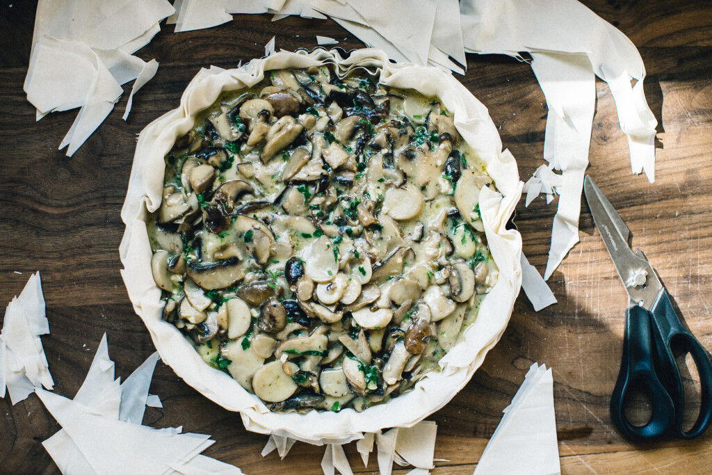 Mushroom tart 