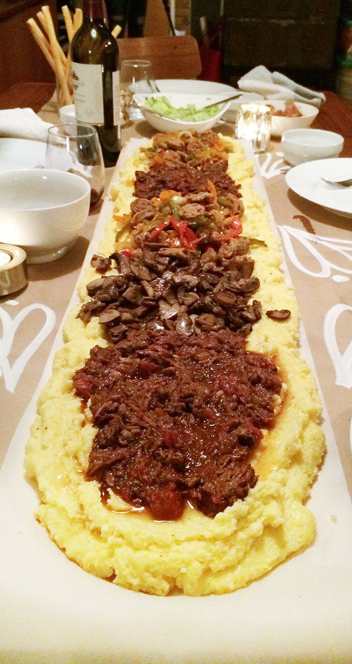 Polenta dinner board