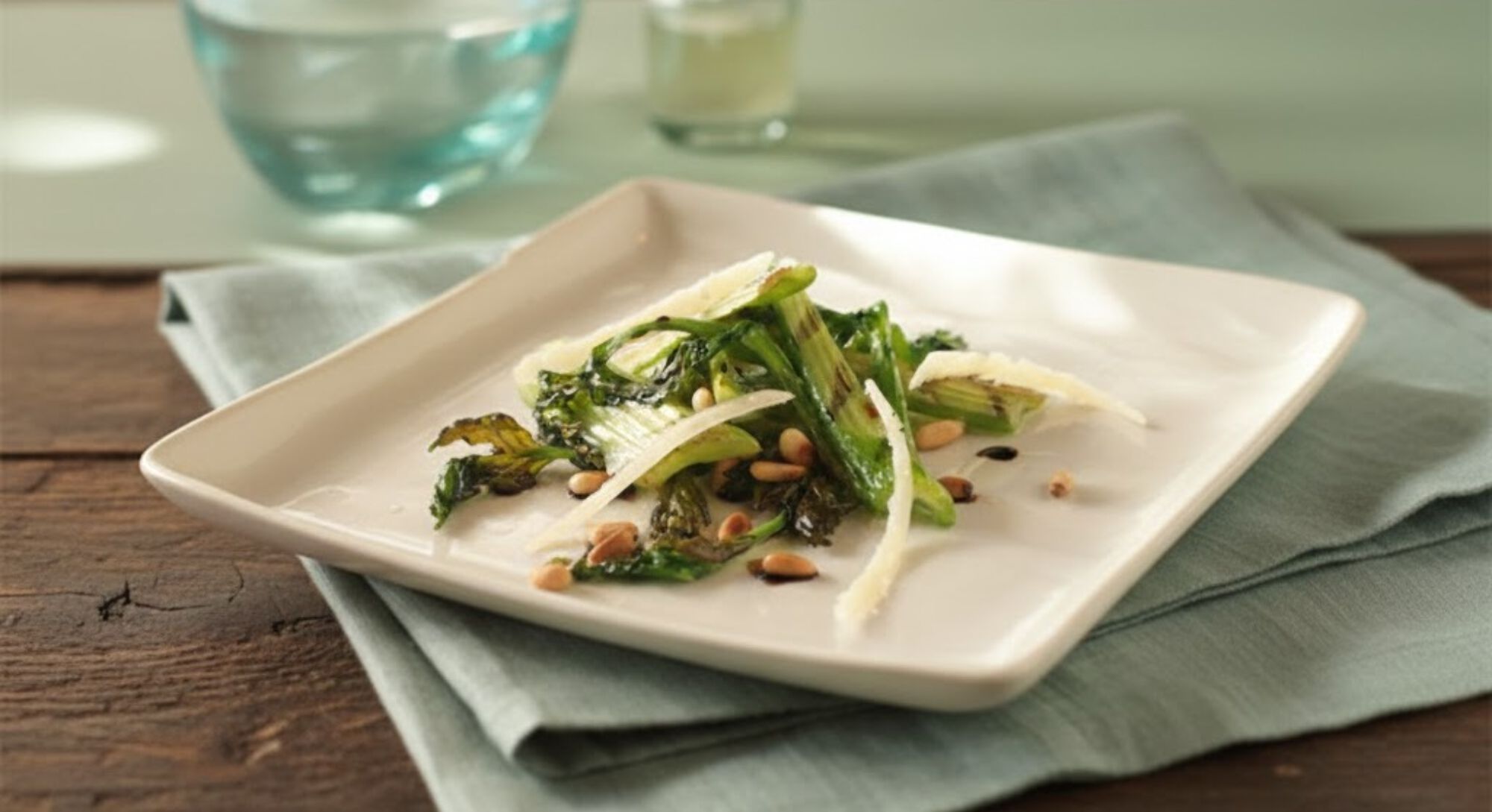 Grilled Celery with Truffle Oil