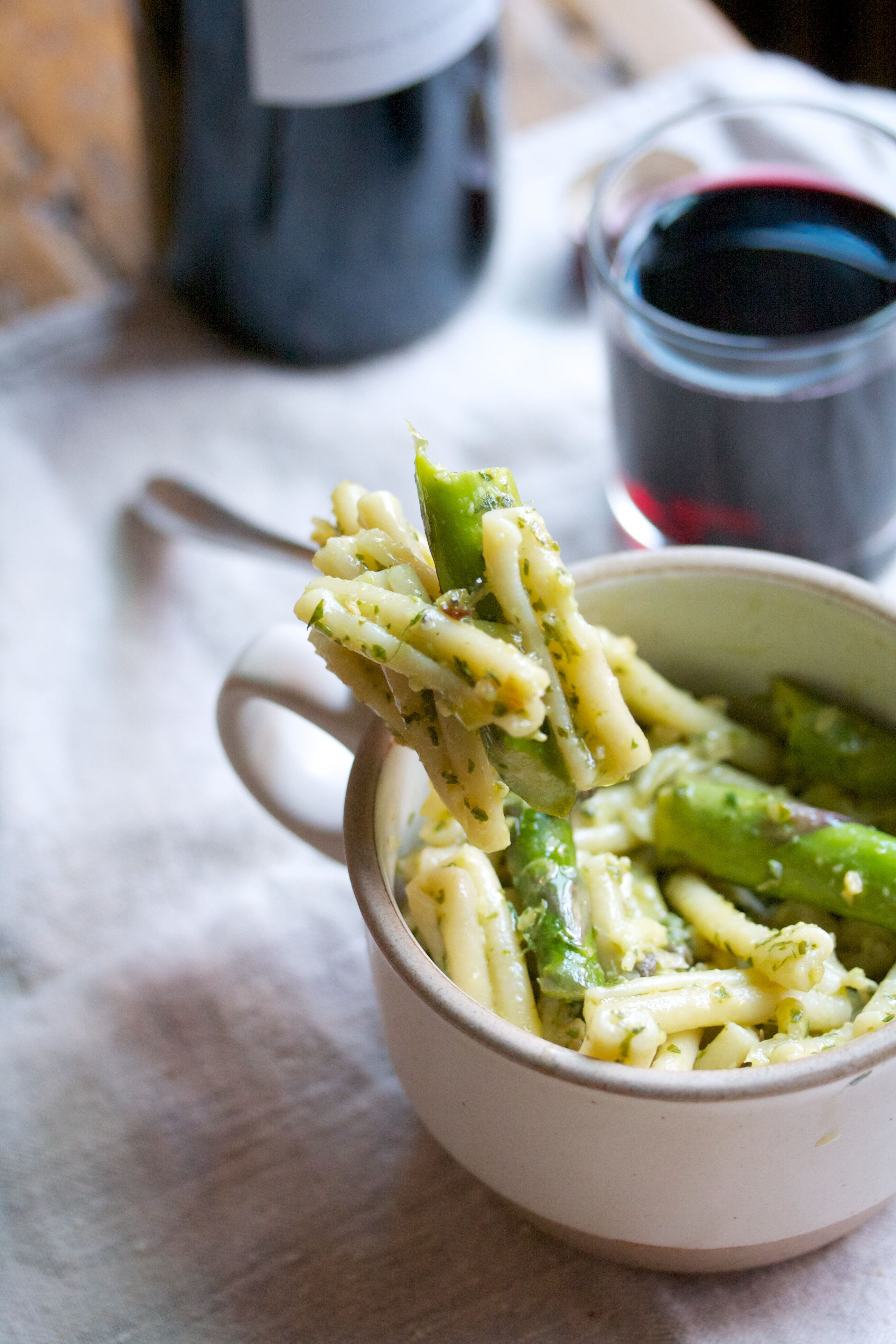Gemelli Pasta with Kendall-Jackson red wine