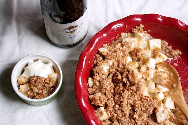 Pear crisp with wine Pear crisp with wine
