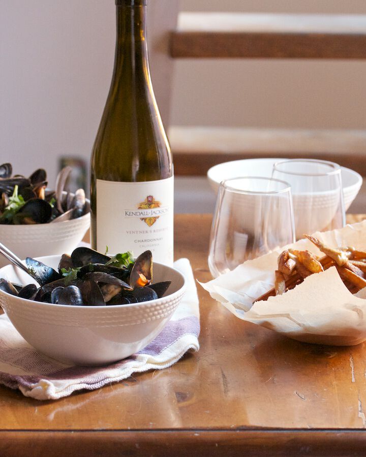 Mussels and fries