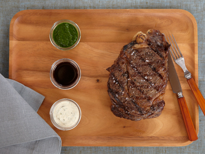 Grilled Ribeye with Bearnaise Mayonnaise