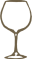 White Wine Glass Shape Image