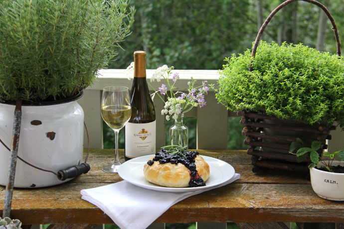Kendall-Jackson Chardonnay with puff pastry