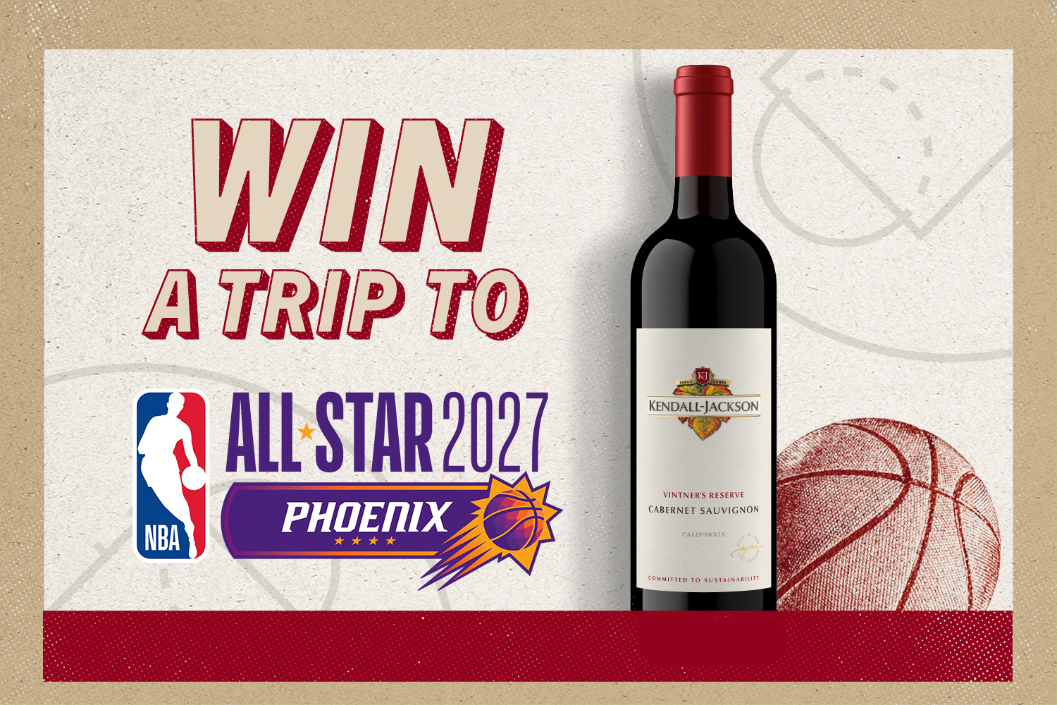 Win a trip to the 2027 NBA All-Star Game in Phoenix with Kendall-Jackson Wines