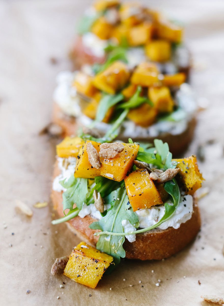 Pumpkin bruschetta