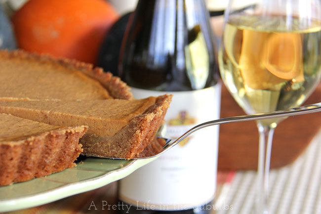 Pumpkin tart slice