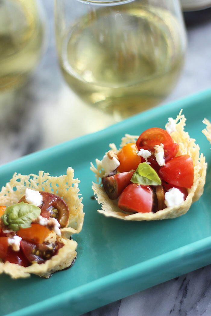 Mini Tomato Salad Parmesan Bowls