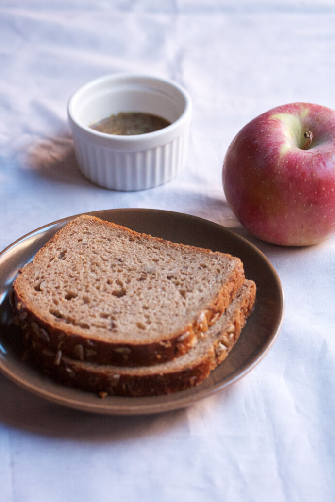 Bread with apple