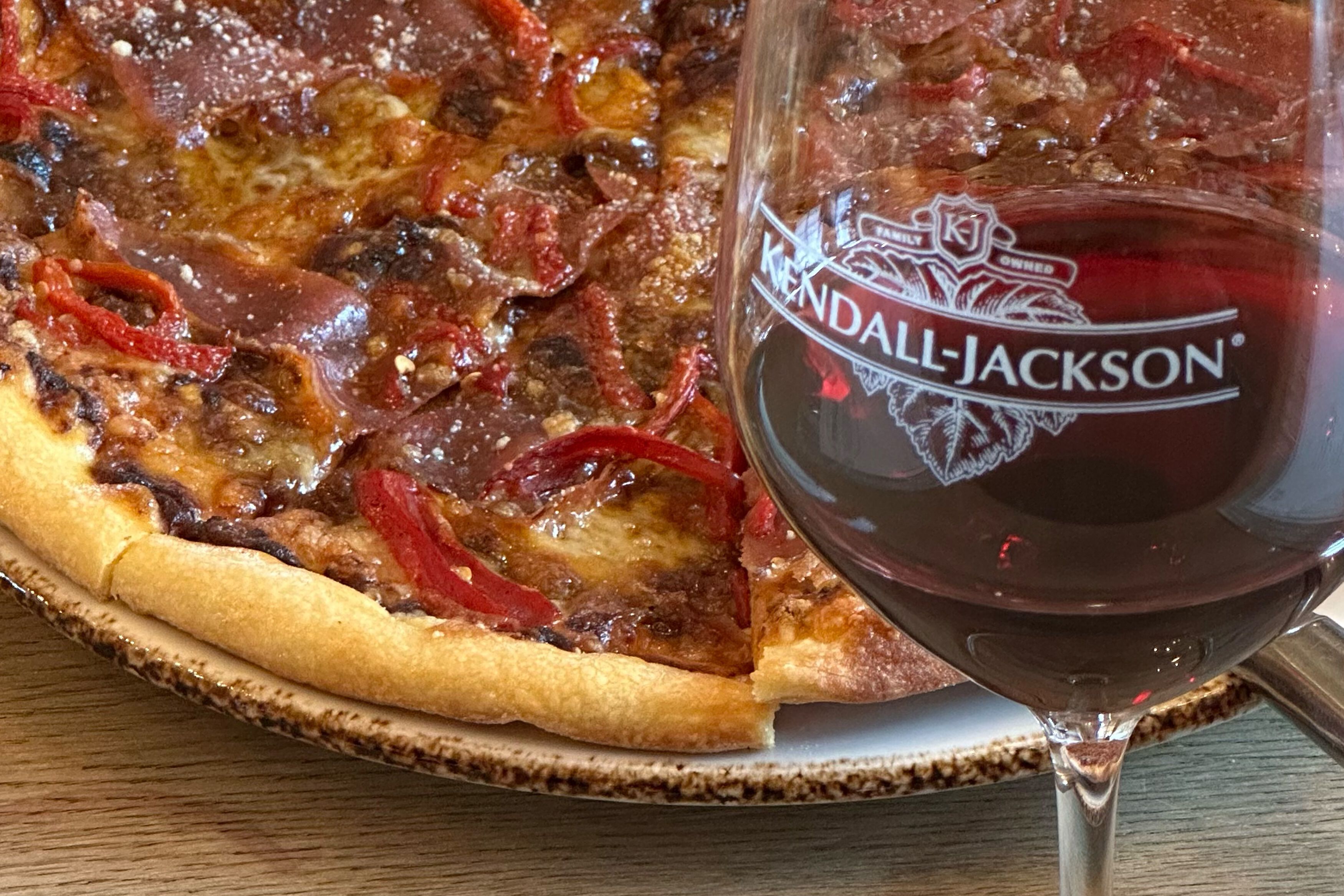 Pizza at the Kendall-Jackson Wine Estate & Gardens