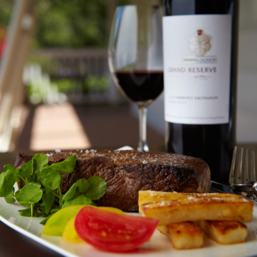 Cast Iron Seared New York Strip with Pan Fries Cast Iron Seared New York Strip with Pan Fries