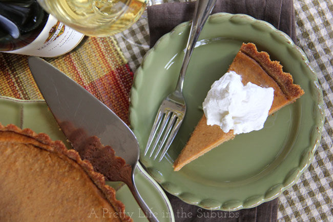 Pumpkin Tart with a Gingersnap Cookie Crust Recipe