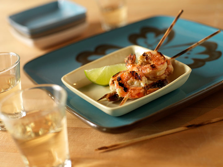 Prawn skewers