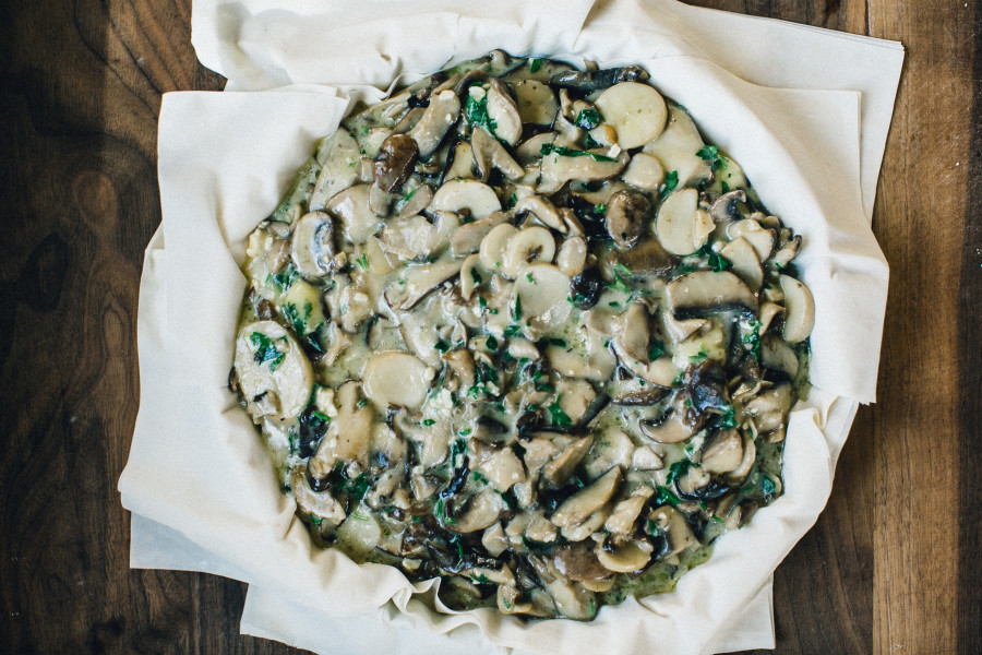 Mushroom tart