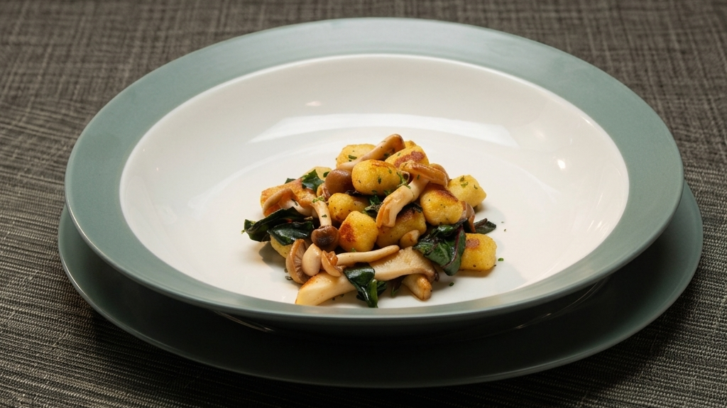 Potato gnocchi on a plate