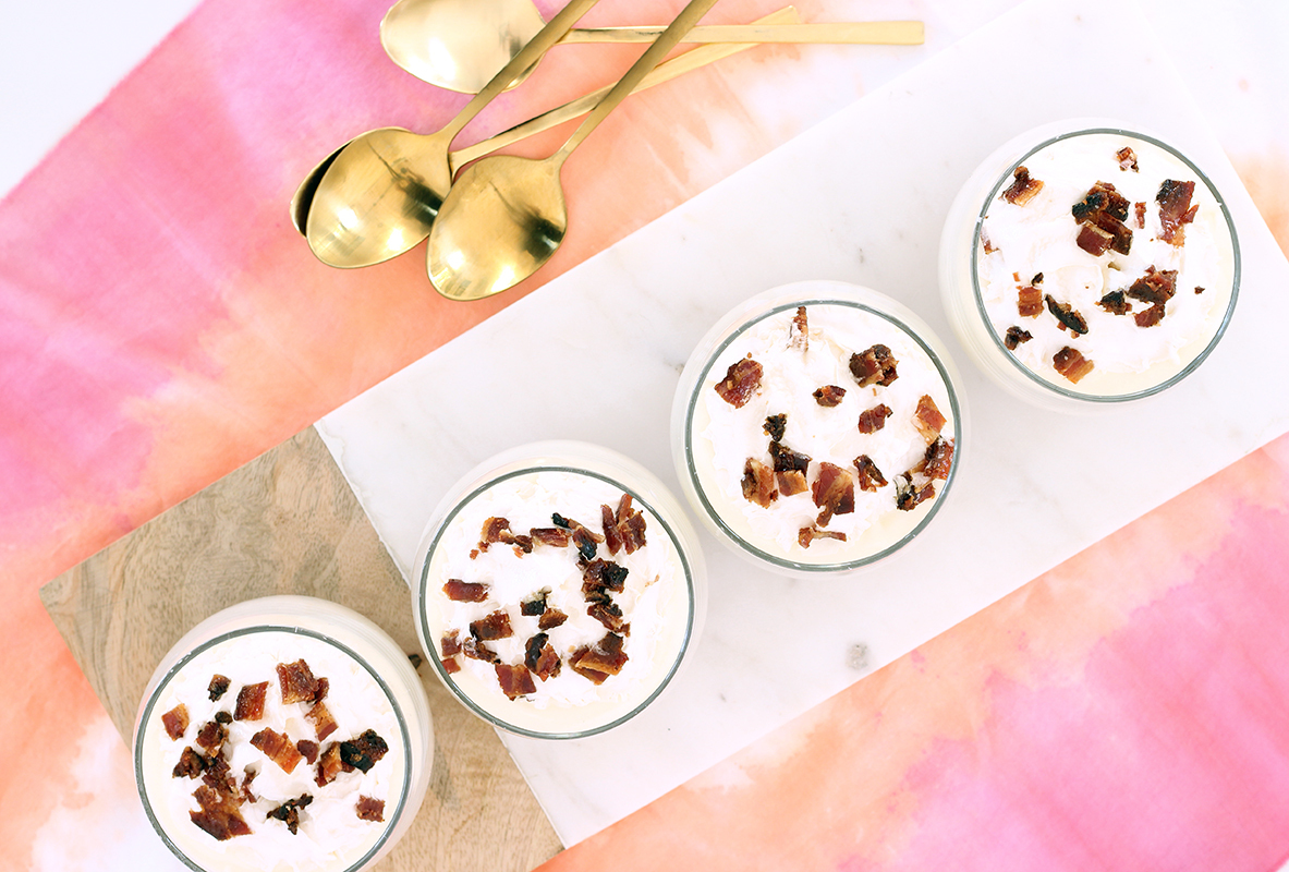 No Bake Maple Bacon Cheesecake Cups