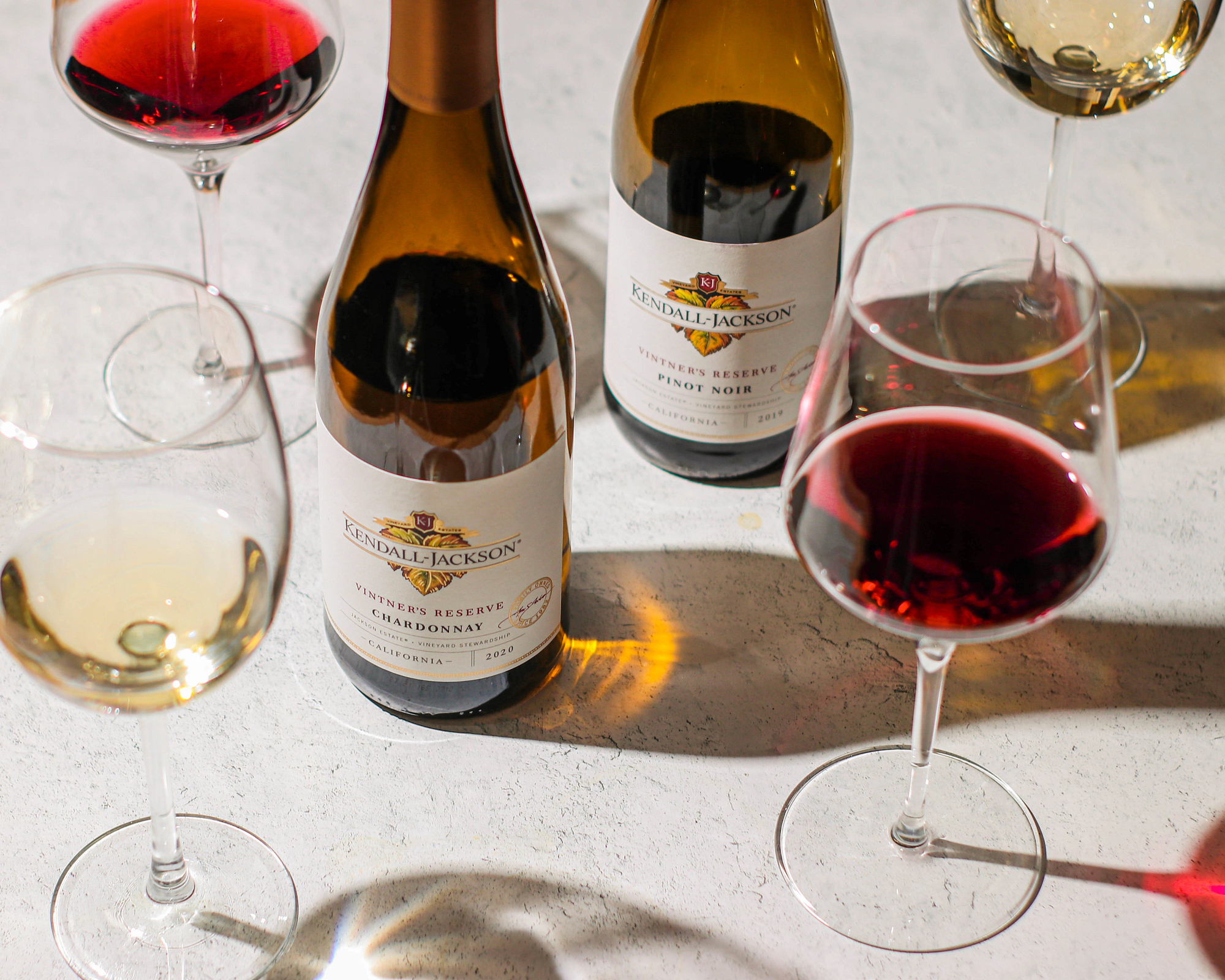 Kendall-Jackson Pinot Noir and Chardonnay