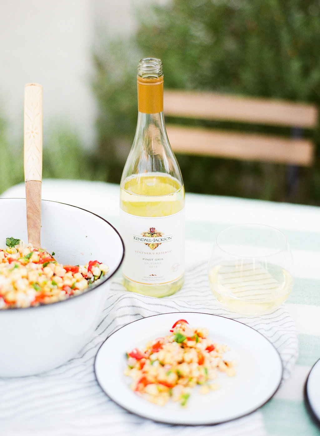 Charred corn salad
