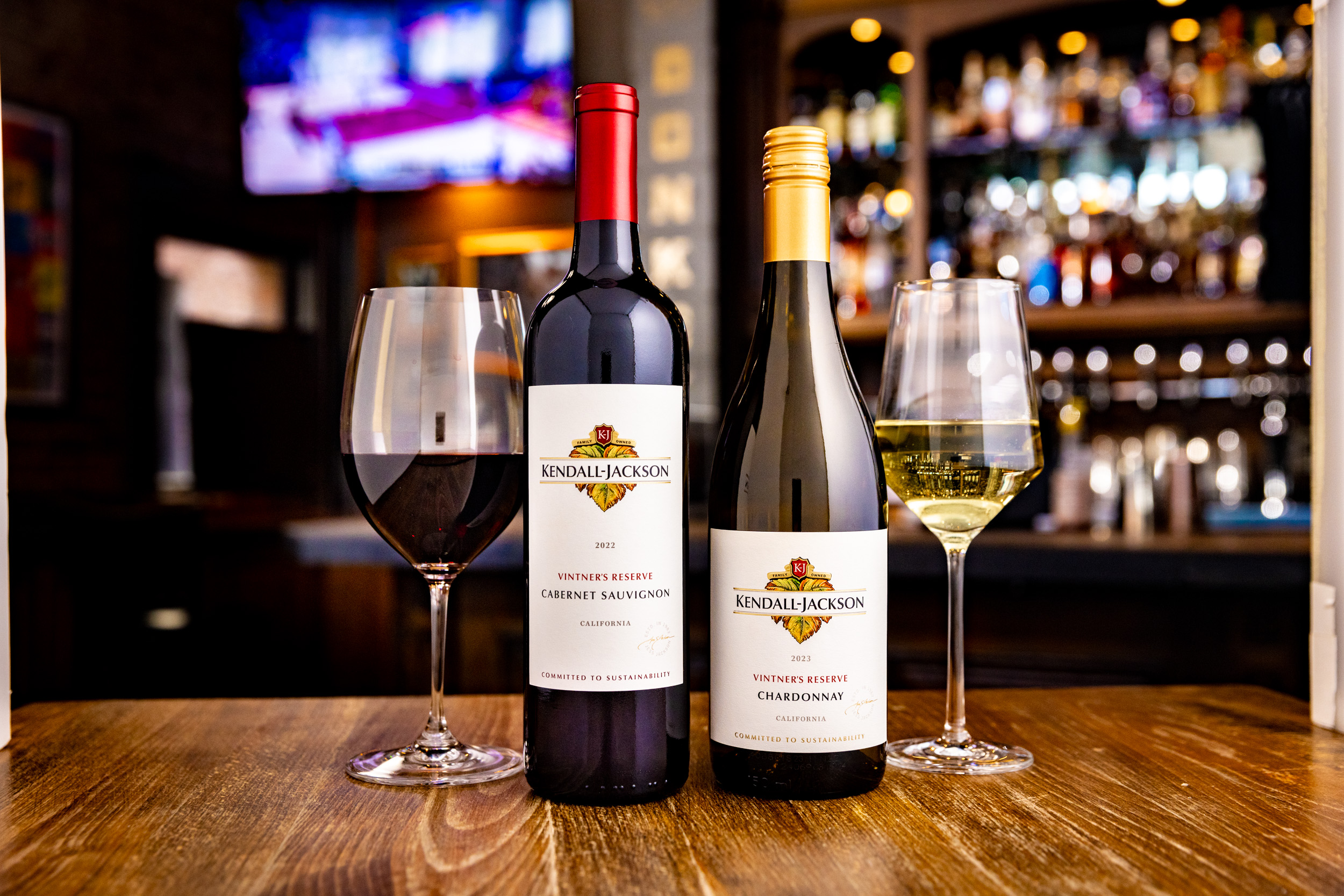 Kendall-Jackson red and white wine