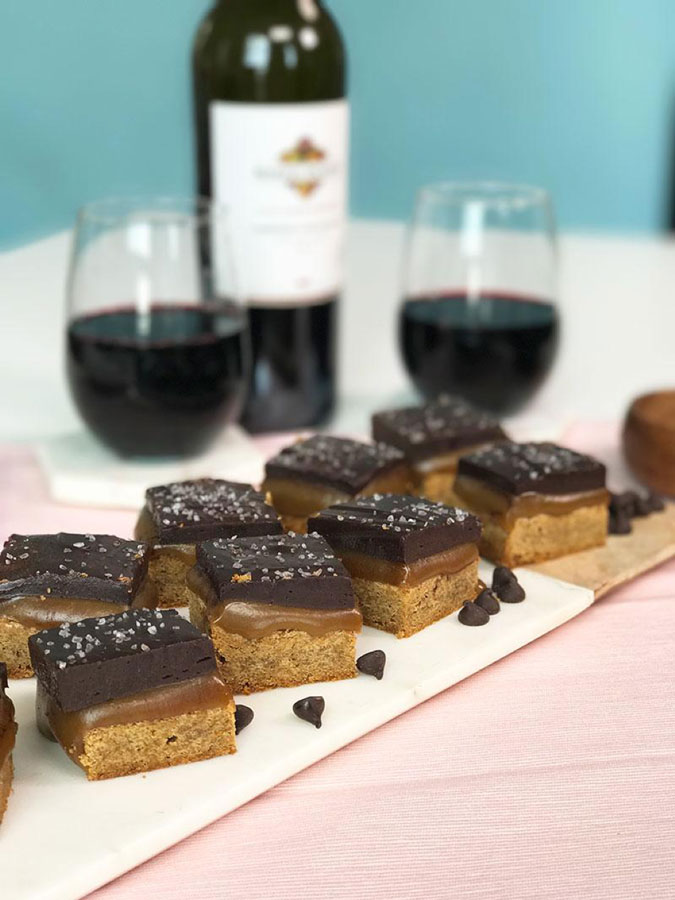If you have a serious sweet tooth and love pairing your dessert with delicious wine, then these espresso shortbread caramel bars are for you.
