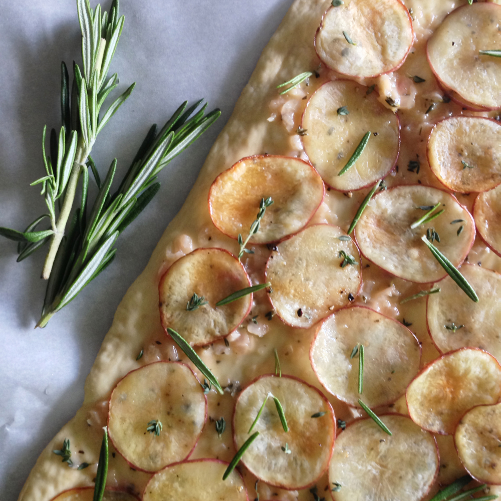 Potato Rosemary Pizza / Recipe by The Sweet Escape for Kendall-Jackson