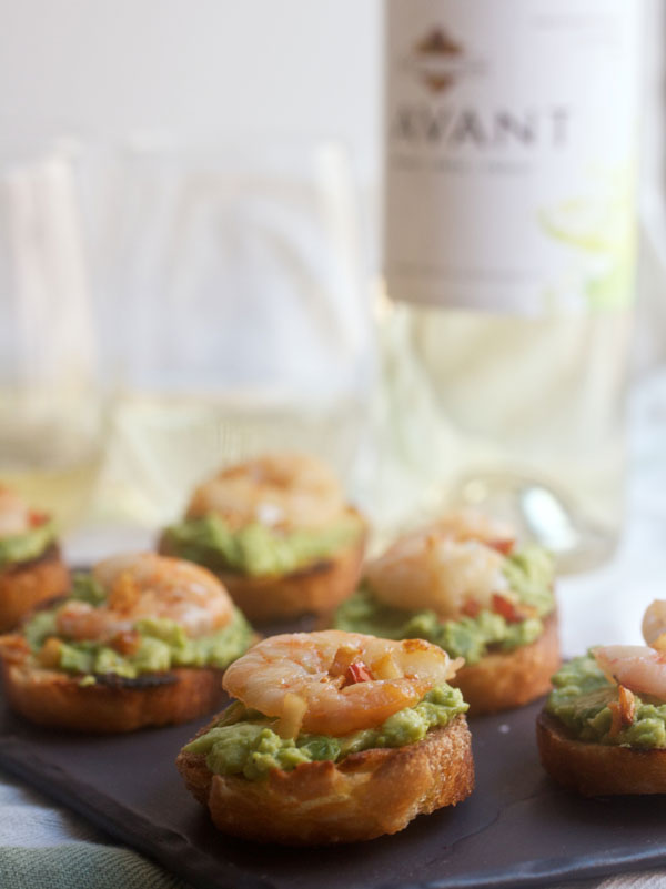 Shrimp & Avocado Crostini Recipe - Perfect for Early Fall Parties