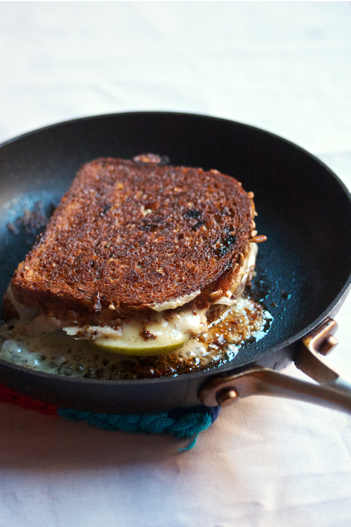 Honey Mustard Chicken and Apple Grilled Cheese