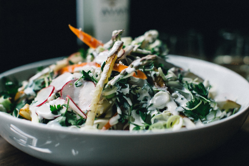 This Spring Vegetable Poutine recipe is a lighter, healthier spin on the beloved Canadian dish to pair with the zippy K-J AVANT Sauvignon Blanc.