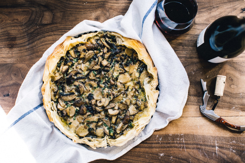 This mushroom tart is endlessly adaptable and can be made into a pie with traditional pie crust, or molded in a free-form galette.