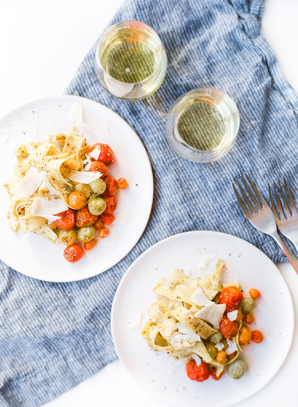 Now it's time to eat! You know the drill, pour yourself a glass of wine (we love the Kendall-Jackson Vintner's Reserve Chardonnay) and step to it. This Lemon Verbena Basil Pesto pasta dish is absolutely divine and it's the perfect introduction to your new #DIY herb garden..