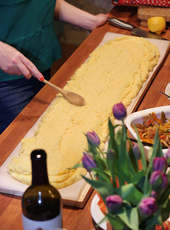 If you're looking to host a dinner party that will make you look like a rockstar host & chef and have your guests talking about it for weeks (or months) to come then we suggest doing as the Italians do and hosting a big polenta dinner. #recipe