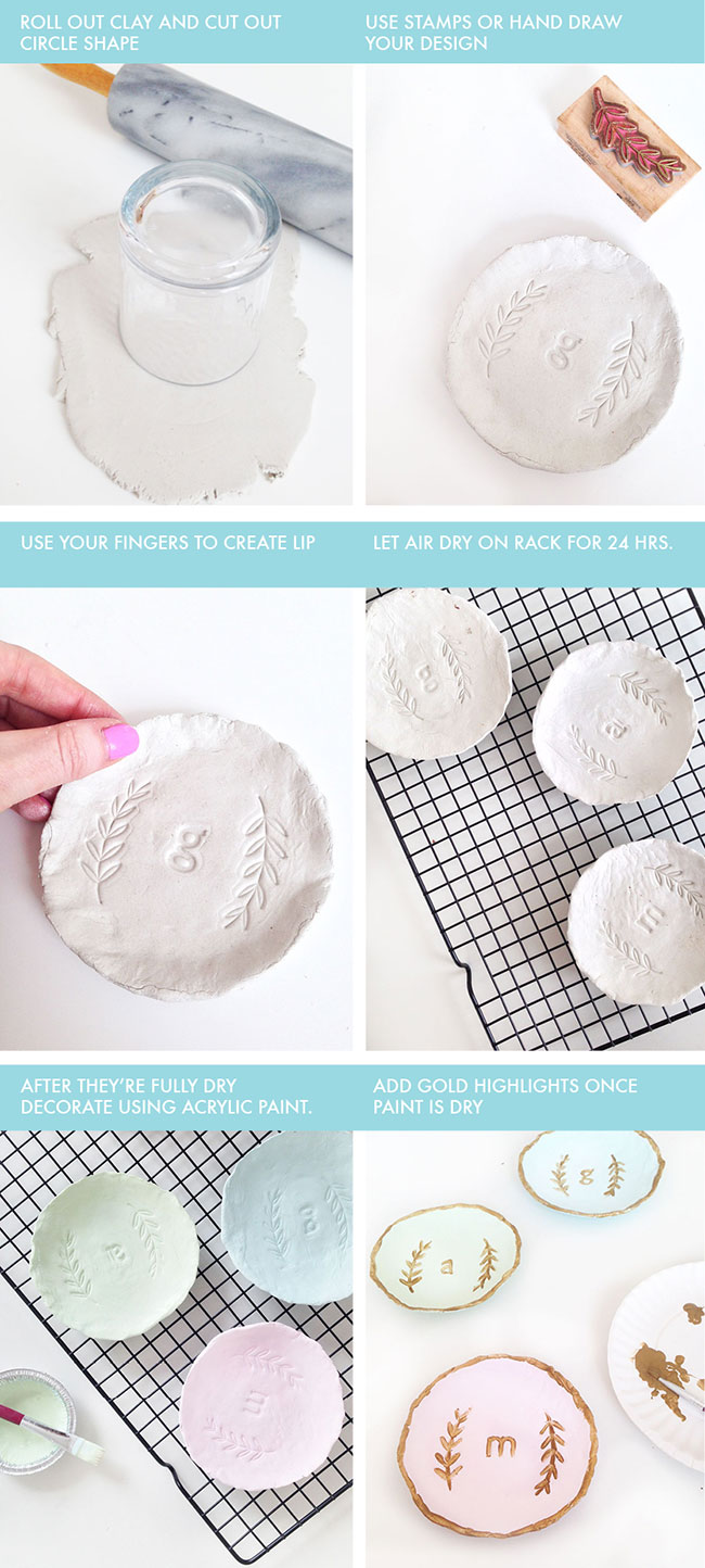 This adorable #DIY clay dish place setting doubles as a place setting and a gift for your guest to bring home.