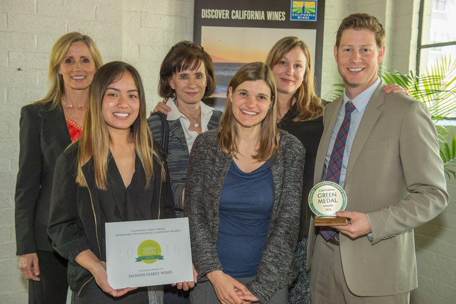 We are excited to announce that Jackson Family Wines was recently named the 2016 recipient of the prestigious California Green Medal Leader Award for sustainable wine growing leadership.
