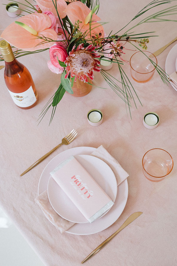 Who would've thought that you could use Avocados as a natural pink dye? Try making these DIY Pink, Avocado-Dyed Table Linens at your next Galentine's Day or Valentine's Day dinner party.