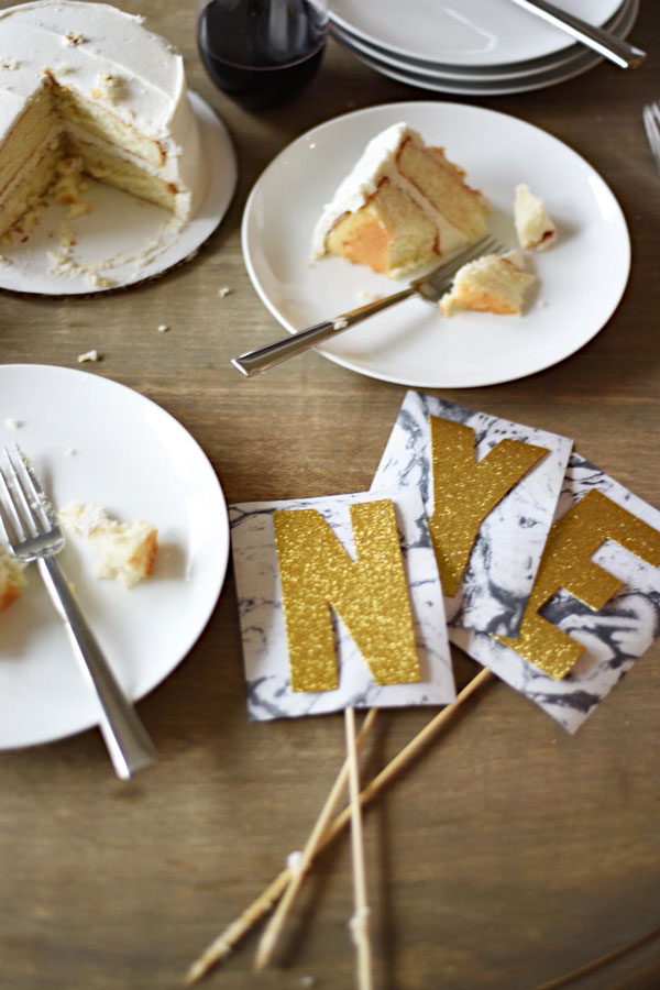 Wildly easy to make & super fun to customize, this New Year's Eve Cake Topper DIY is perfect for almost every occasion!