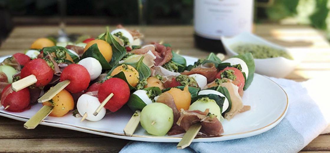 This Melon Caprese Skewer recipe combines two classic Italian ingredient combos with a fresh watermelon twist to make it the ultimate summer snack.