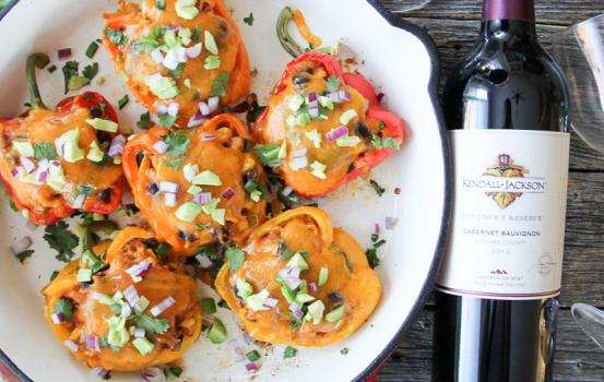 Create these vegetarian stuffed peppers and serve them up as a main dish for dinner, or as a side dish — they're hearty, healthy and really tasty.